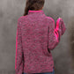 Heathered Turtleneck Long Sleeve Sweater - Deals DejaVu
