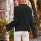 Mock Neck Drop Shoulder Sweater - Deals DejaVu