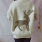 Reindeer Round Neck Long Sleeve Sweater - Deals DejaVu
