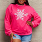Simply Love Full Size Snowflake Graphic Sweatshirt