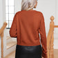 Cable-Knit Round Neck Long Sleeve Sweater - Deals DejaVu