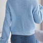 Cable-Knit Round Neck Drop Shoulder Sweater - Deals DejaVu