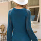 V-Neck Raglan Sleeve Knit Top