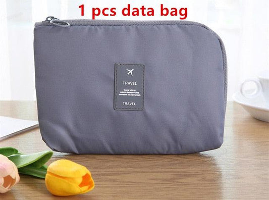 9 pieces Set Travel Organizer Storage Bags - Suitcase Packing Set Storage Cases Portable (D79)(LT9)