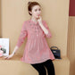 Cute Striped Ties Waist Maternity Blouses -Spring / Autumn Fashion Shirts -Amazing Pregnancy Tops (Z1)(F4)