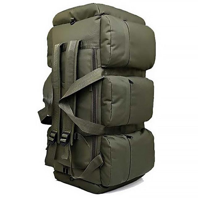 Large Capacity Men's Travel Bags - Canvas Military Tactical Backpack - Waterproof Hiking Climbing Camping (D78)(LT3)