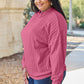 Basic Bae Full Size Ribbed Exposed Seam Mock Neck Knit Top
