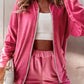 Zip-Up Jacket and Pants Set