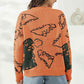 Dinosaur Print Pullover Sweater