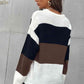 Longing For Fall Color Block Sweater