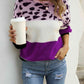 Color Block Round Neck Sweater - Deals DejaVu