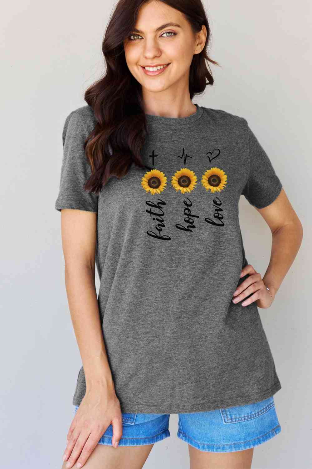 Simply Love Full Size Sunflower Graphic T-Shirt