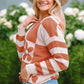 Contrast Round Neck Long Sleeve Sweater - Deals DejaVu