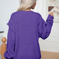 Dropped Shoulder Long Sleeve Sweater