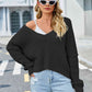 V-Neck Long Sleeve Sweater