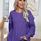 Dropped Shoulder Long Sleeve Sweater