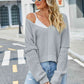 V-Neck Long Sleeve Sweater