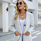 Button Down V-Neck Cardigan with Pockets