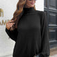 Turtleneck Rib-Knit Sweater - Deals DejaVu