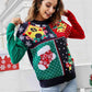 Christmas Color Block Knit Pullover - Deals DejaVu