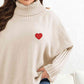 Plus Size Turtle Neck Long Sleeve Sweater - Deals DejaVu