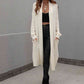Double Take Waffle Knit Open Front Duster Cardigan With Pockets
