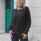 Dropped Shoulder Button Detail Sweater - Deals DejaVu