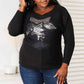 Double Take Sequin Graphic Dolman Sleeve Knit Top - Deals DejaVu