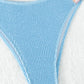 Contrast Textured High Cut Swim Set (TB13D) T