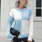 Contrast Drop Shoulder Sweater