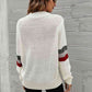 Feeling You Best Striped Cable-Knit Round Neck Sweater - Deals DejaVu