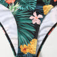 Botanical Print Cold-Shoulder One-Piece Swimsuit (TB10D) T