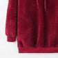 Quarter-Zip Drawstring Teddy Hoodie (BFD) T - Deals DejaVu