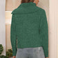 Asymmetrical Neck Long Sleeve Pullover Sweater - Deals DejaVu