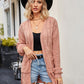 Open Front Cardigan with Pockets