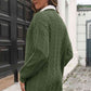 Open Front Longline Cardigan with Pockets