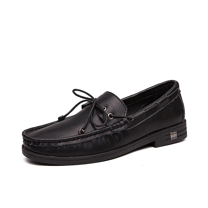 Great Genuine Leather Men Boat Shoes - Driving Shoes - Classic Men's Leather Casual Shoes (D12)(MSC5)