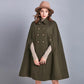 Winter New Women Vintage Turn Down Collar Woolen Cloak Coat - Loose Double Breasted Outerwear (TB8A)(TB8B)(TP3)
