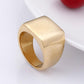 Cool Simple Men Ring - Black Gold Color Stainless Steel Men's Rings (MJ1)(F83)