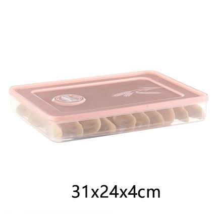 Store Single Layer Dumpling Boxes Storage Tray Food Container Box (AK8)(F61)