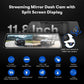 11.8" Mirror Car DVR Streaming Media Full-Screen Touching Dual Lens Night Vision 1296P Front 1080P Backup (CT3)(F60)