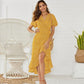 Beautiful Long Wrap Dress - Summer Style Floral Print Maxi Beach Dress - Sexy Side Split Party Dress (WS06)(F18)