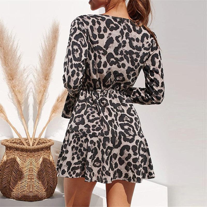Trending Summer Chiffon Dress - Women Leopard Print Boho Beach Dresses Deals DejaVu Trending Summer Chiffon Dress - Women Leopard Print Boho Beach Dresses Deals DejaVu