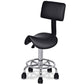 Adjustable Saddle Salon Rolling Massage Chair with Backrest Premium PU Seat 360-degree (FW2)(1U67)