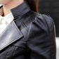 New Faux Leather Jacket - Women Slim PU Moto Biker Jacket Coat - Autumn Winter Lady Basic Outerwear (TB8B)(TP4)