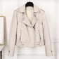 Fashion Slim Women Faux Leather Jacket - Casual Female Punk Streetwear Spring Autumn Coat (TB8B)(F23)