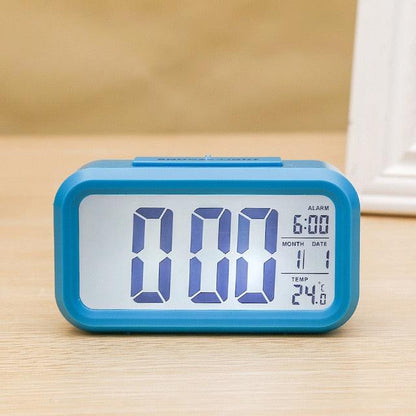 Alarm Clock Electronic Desktop Clocks Wake Up Light Time Temperature Display Home Decoration Clock (HA4)(1U57)