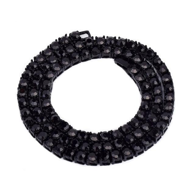 Alloy Tennis Necklace Punk Hip Hop Jewelry For Men Women (2U83)