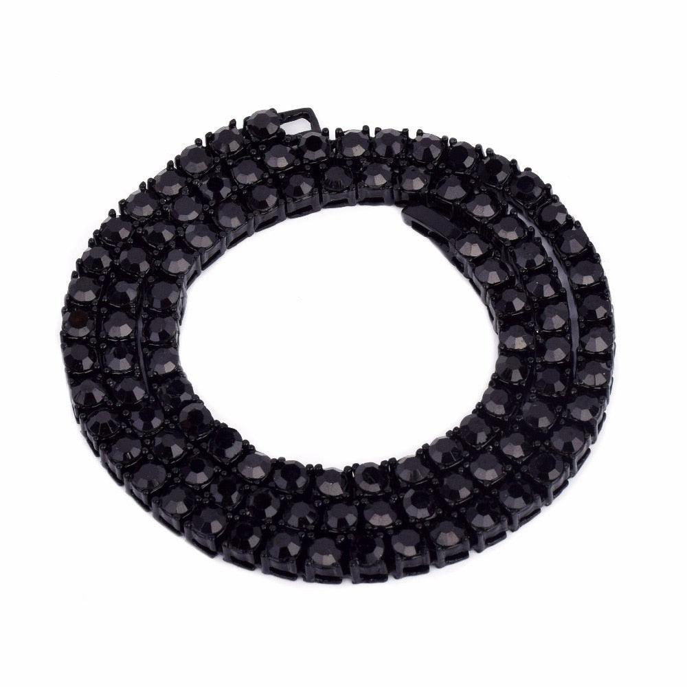 Alloy Tennis Necklace Punk Hip Hop Jewelry For Men Women (2U83)