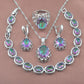 Amazing Bridal Jewelry Sets - Women's Top Crystal Wedding Gifts - Multicolor Zirconia (3JW)